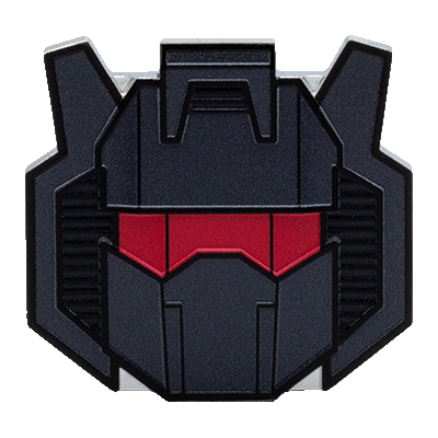 A picture of a 1 oz Transformers Heads - Grimlock Silver Coin (2025)